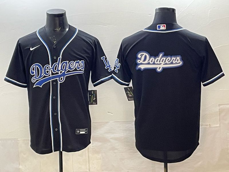 Men 2025 Nike Los Angeles Dodgers Blank Black MLB Jersey style 007